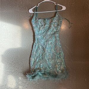 Windsor Iridescent Sequin Mini Dress